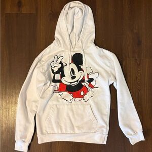 Disney White Mickey Mouse Hoodie